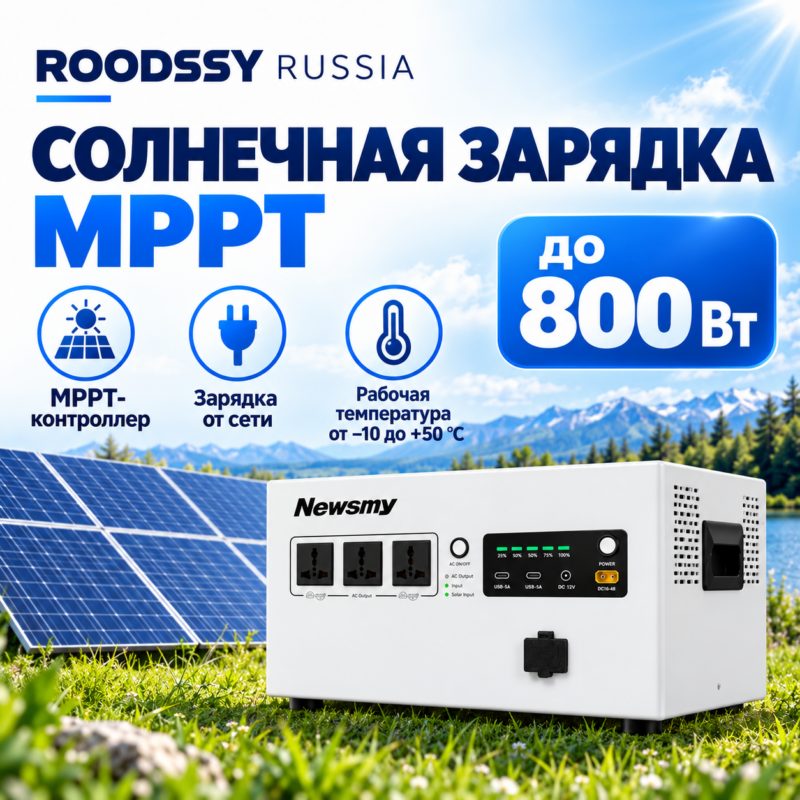 Портативная электростанция Newsmy H2000, 2000 Вт, 2560 Вт·ч