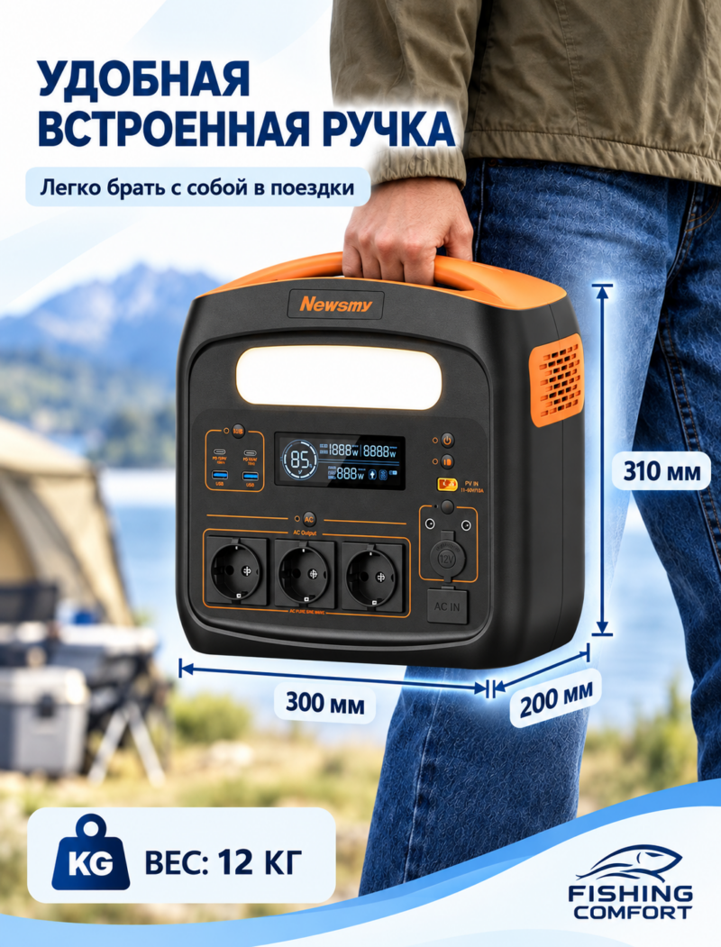 Портативная электростанция Newsmy N1200